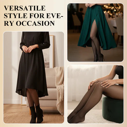 Slimming Fleece-Lined Sheer Leggings